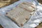 Preview: Bio-Babyfußsack dick, handgestrickt aus Bio-Merinowolle, GOTS-zertifiziert, mulesing-frei